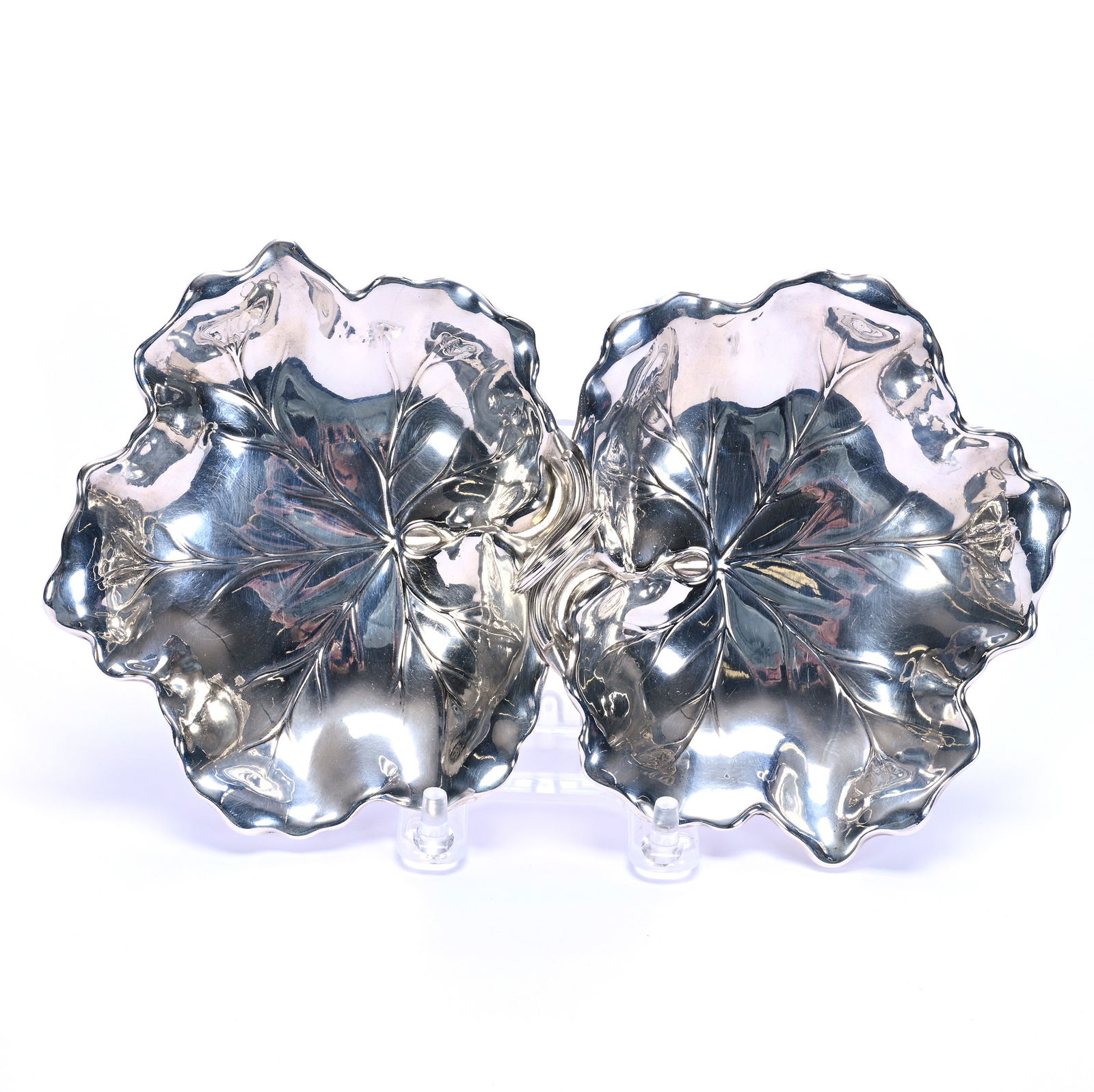 Solid Sterling Silver Handled Divided Bonbon (1 of 4)