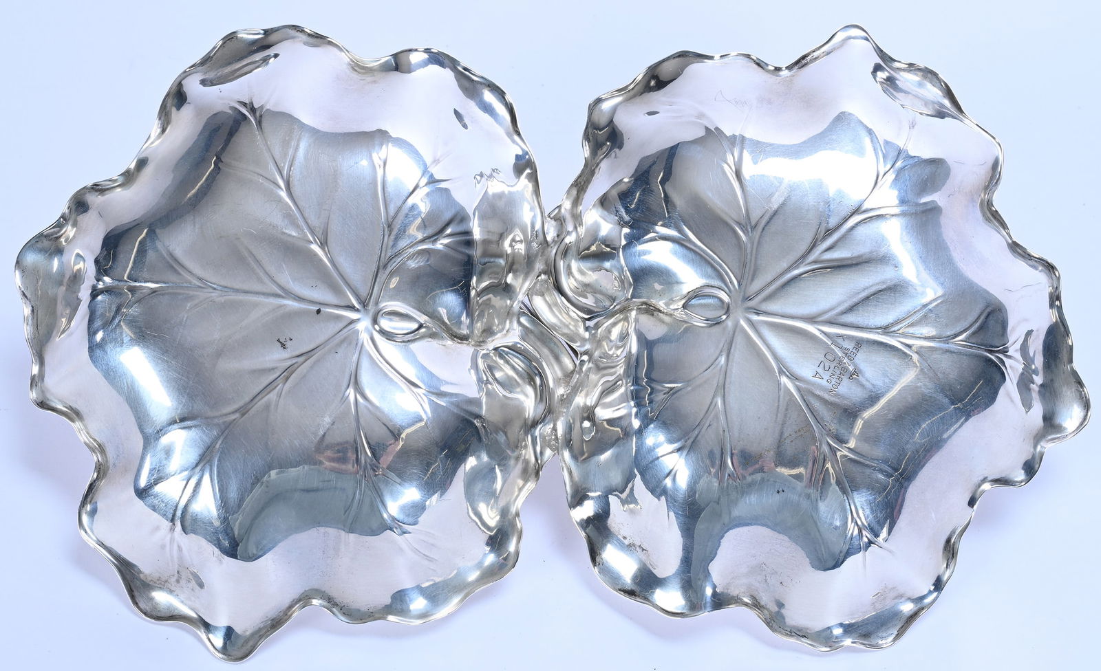 Solid Sterling Silver Handled Divided Bonbon - 2