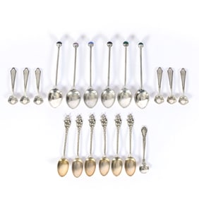 (19) Solid Sterling Silver Spoons, Assorted