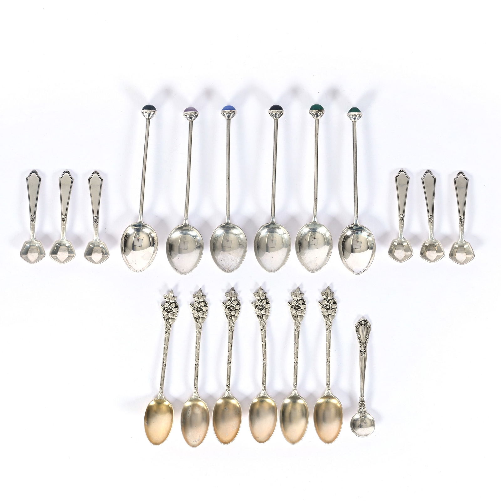 (19) Solid Sterling Silver Spoons, Assorted (1 of 6)