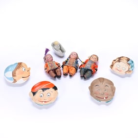 (8) Bisque Items Marked Nippon