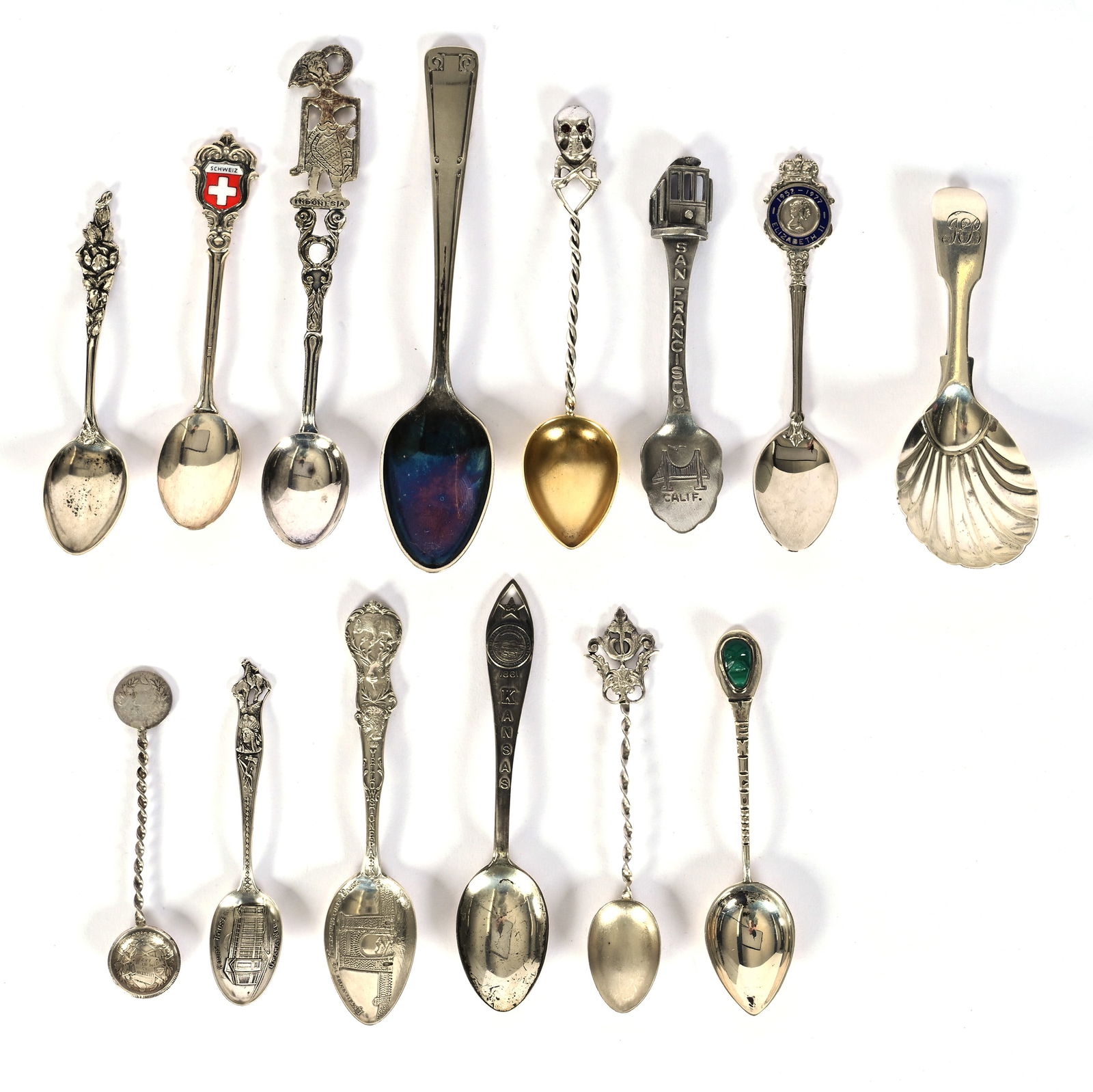 (14) Spoons, Combination Of Sterling & Silverplate (1 of 6)