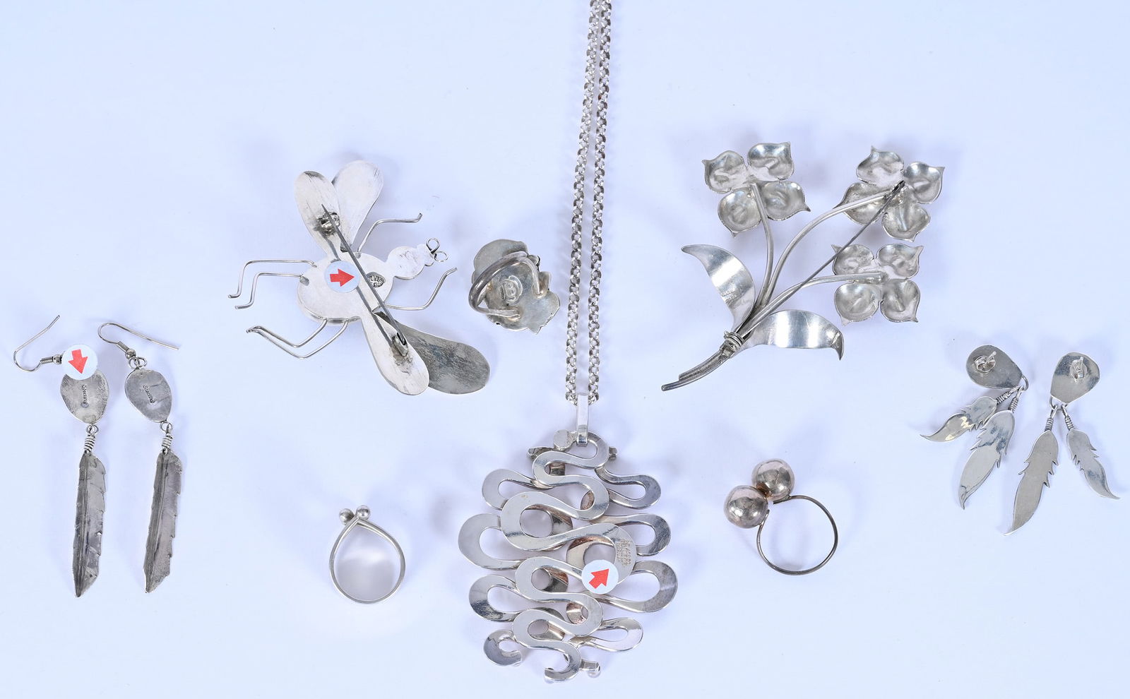 (8) Solid Sterling Silver Jewelry Items - 2