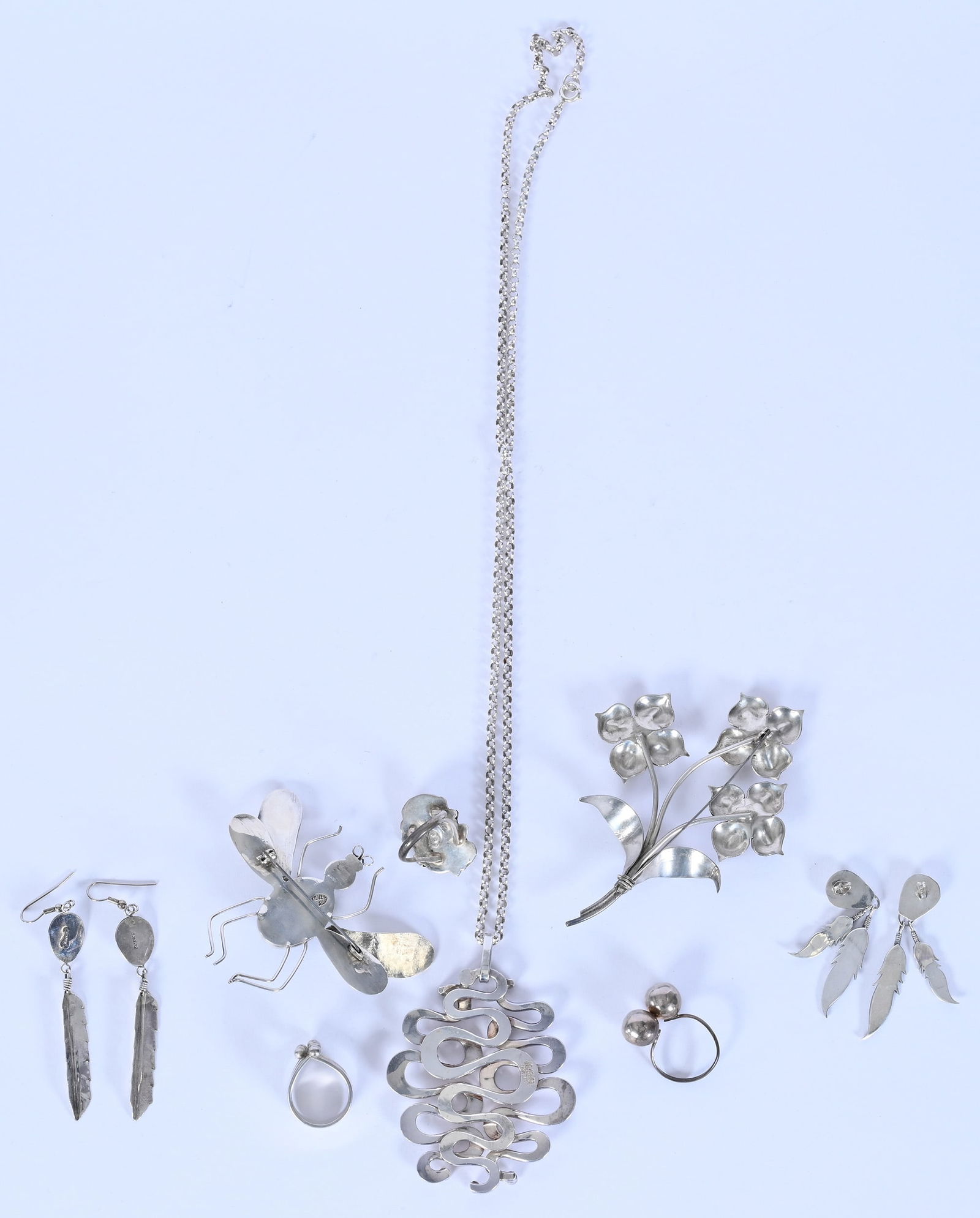 (8) Solid Sterling Silver Jewelry Items - 3