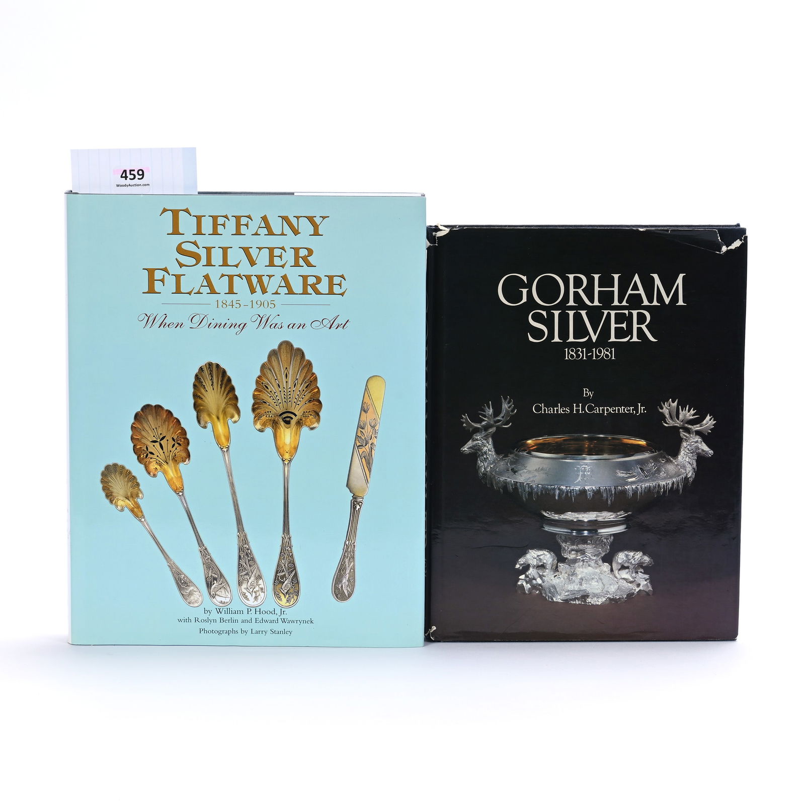 (2) Books About Silver: (2) Books About Silver, 2.25 x 8.75 x 11 Inches, (1) Tiffany Silver Flatware: 1845-1905, When Dining Was An Art By William P. Hood, Jr., 1999, (1) Gorham Silver: 1831-1981 By Charles H. Carpenter, Jr.