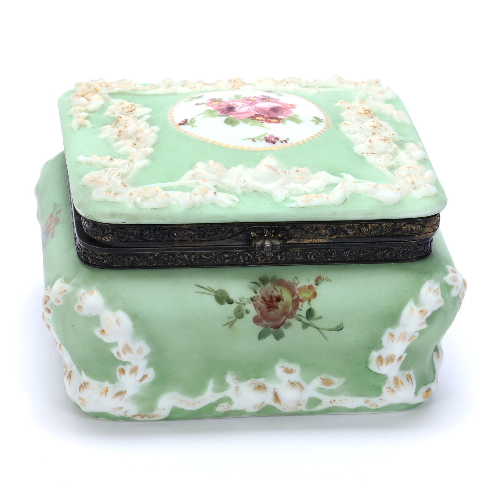 Square Dresser Box, Unmarked Mt. Washington (1 of 4)