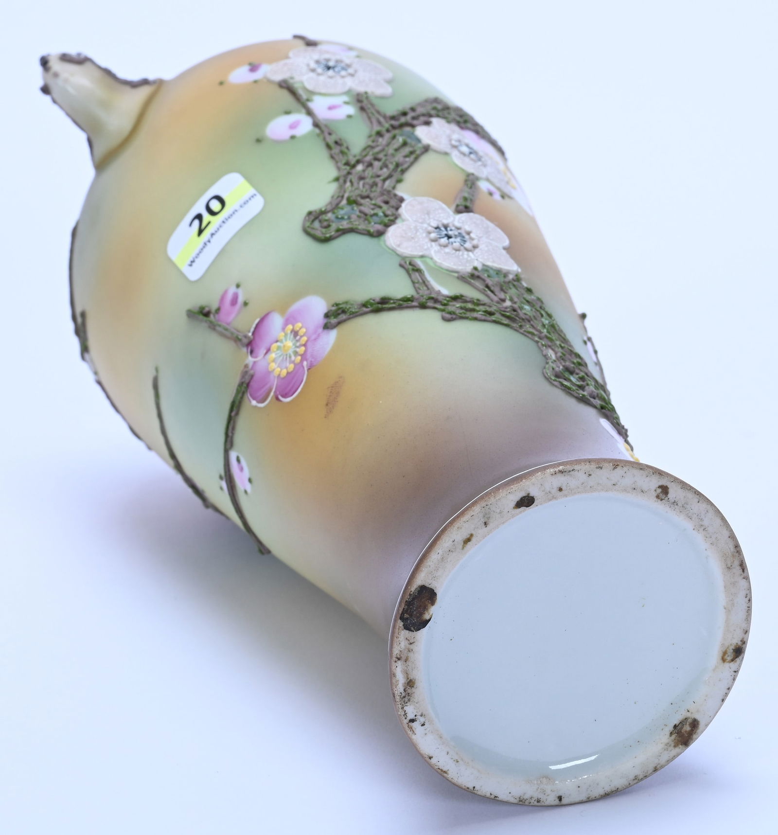 Two Handled Vase, Unmarked Nippon - 3