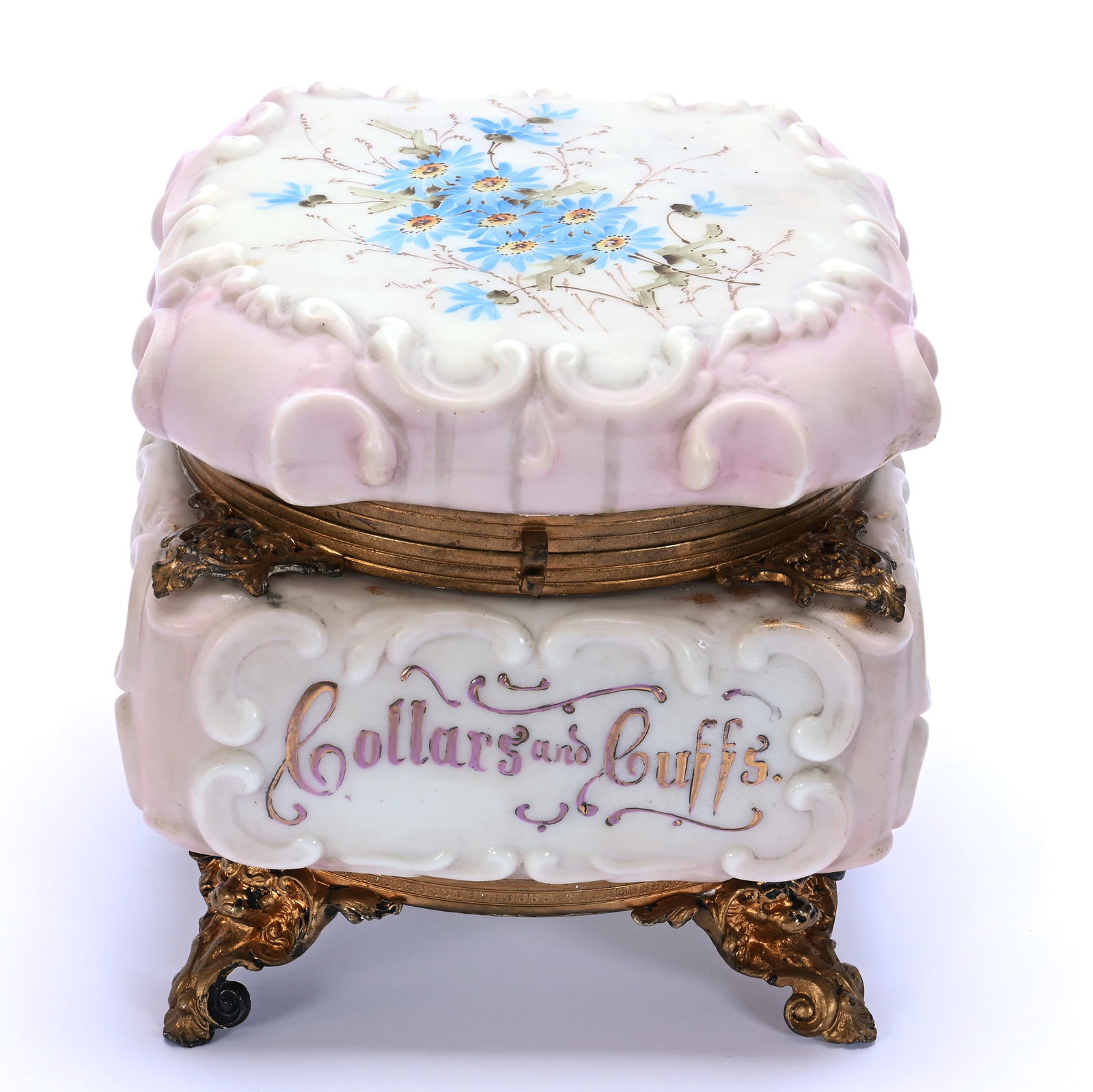 "Collars And Cuffs" Box, Unmarked Wave Crest, Scroll Mold (1 of 4)