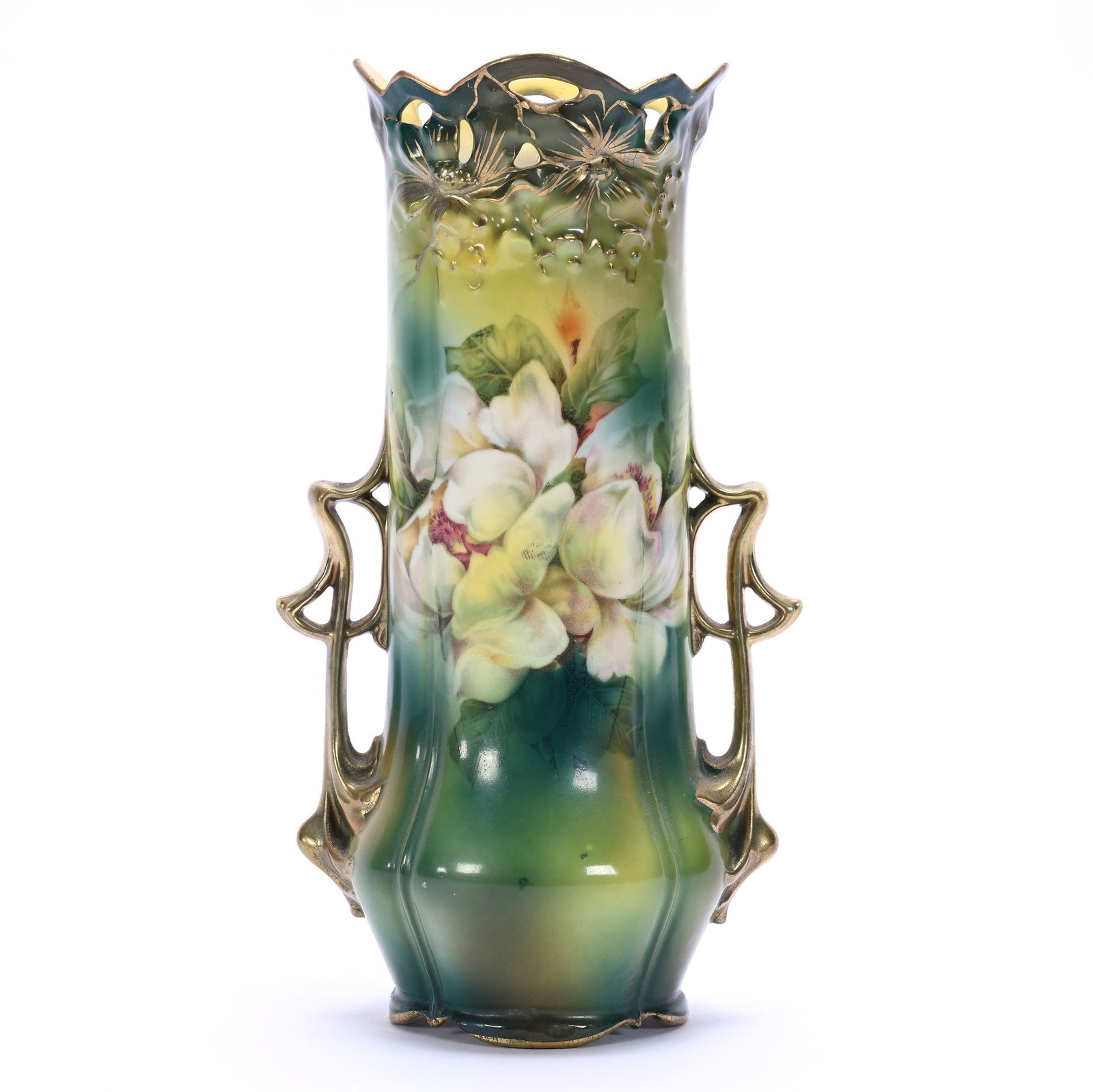 Vase, Two Handles, Marked R.S. Prussia (1 of 4)