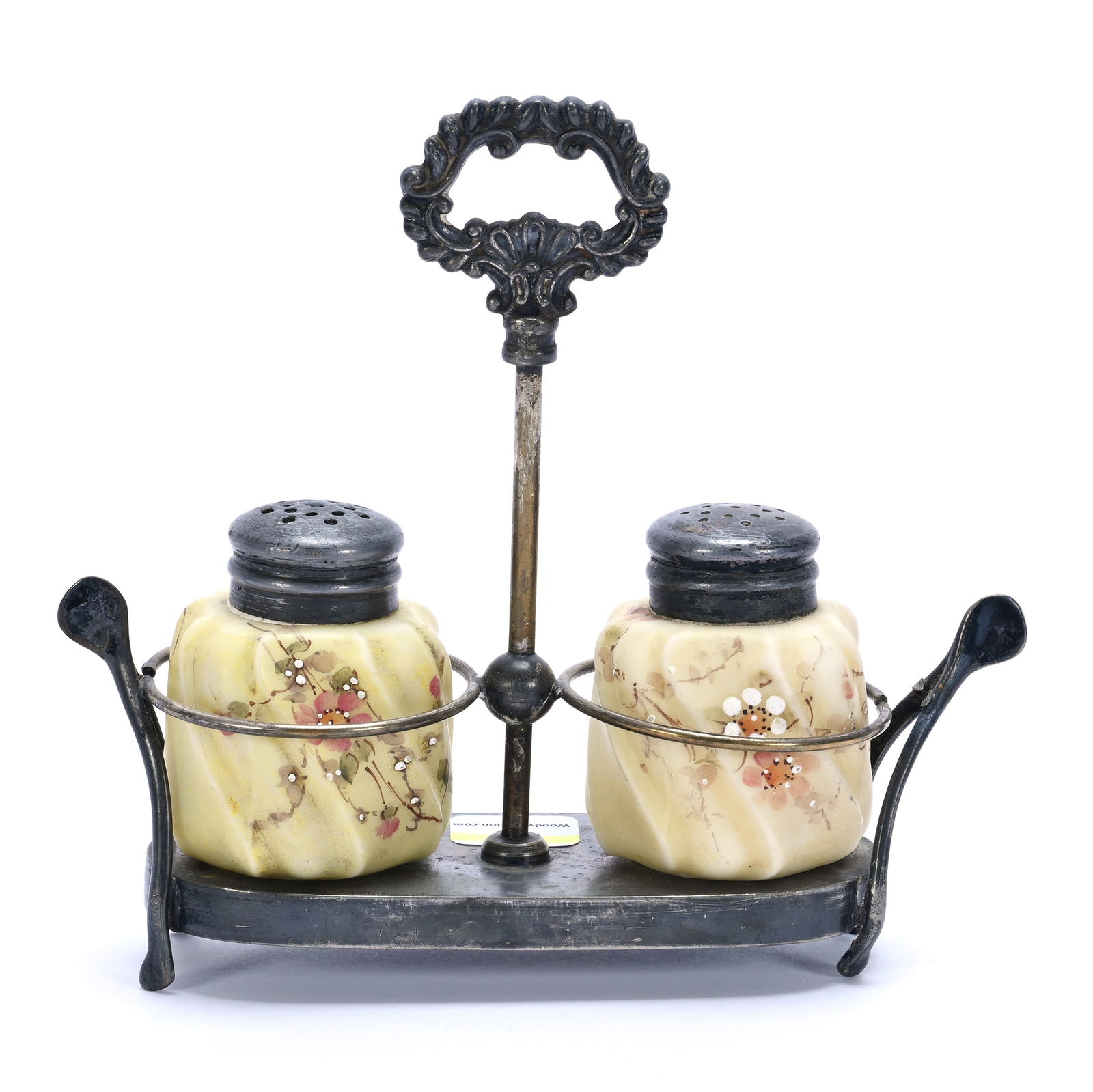 Condiment Set, Unmarked Wave Crest Swirl Mold Salt And Pepper Shaker (1 of 4)