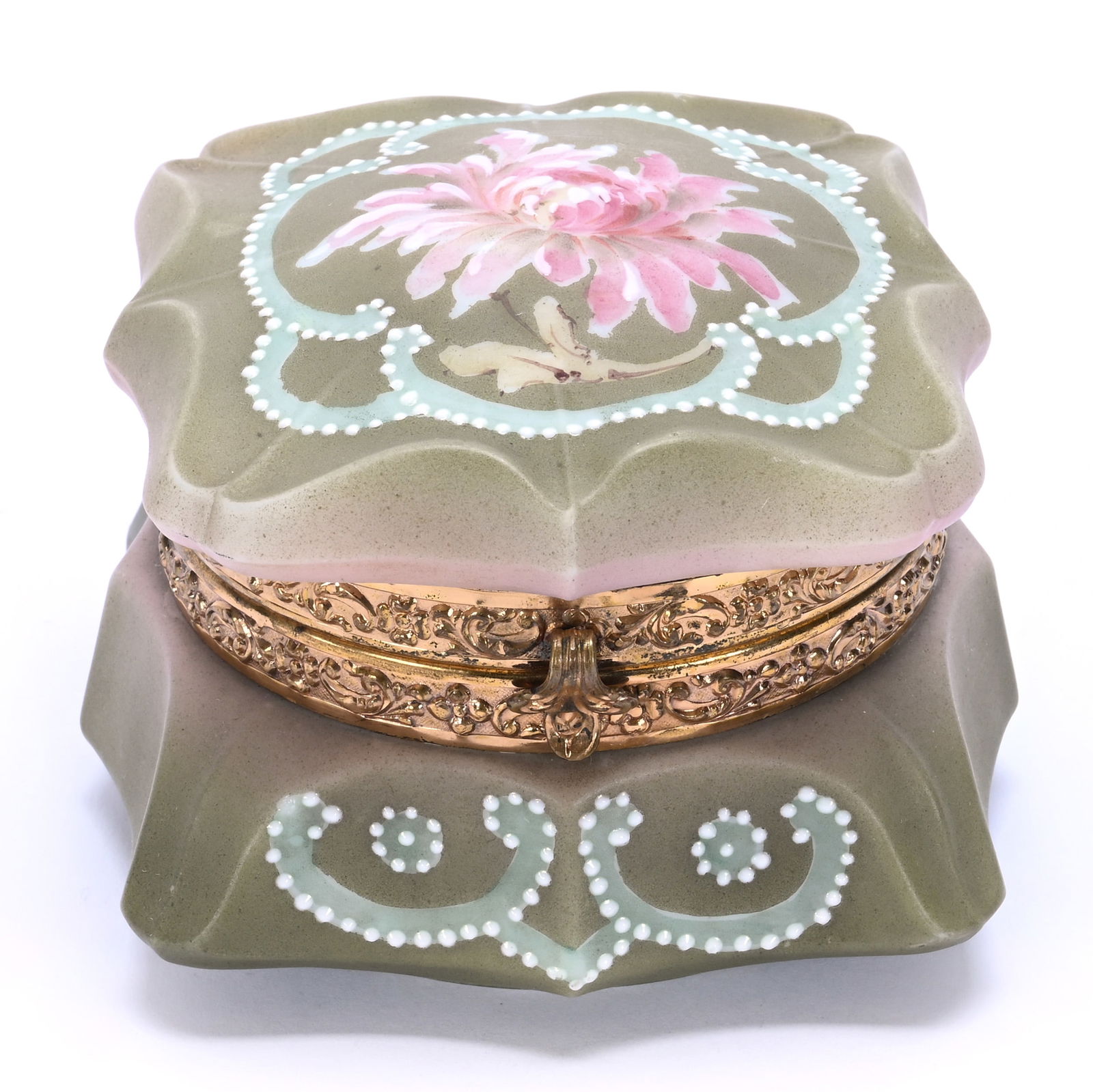 Jewel Box Marked Nakara, Green And Pink Tones (1 of 4)