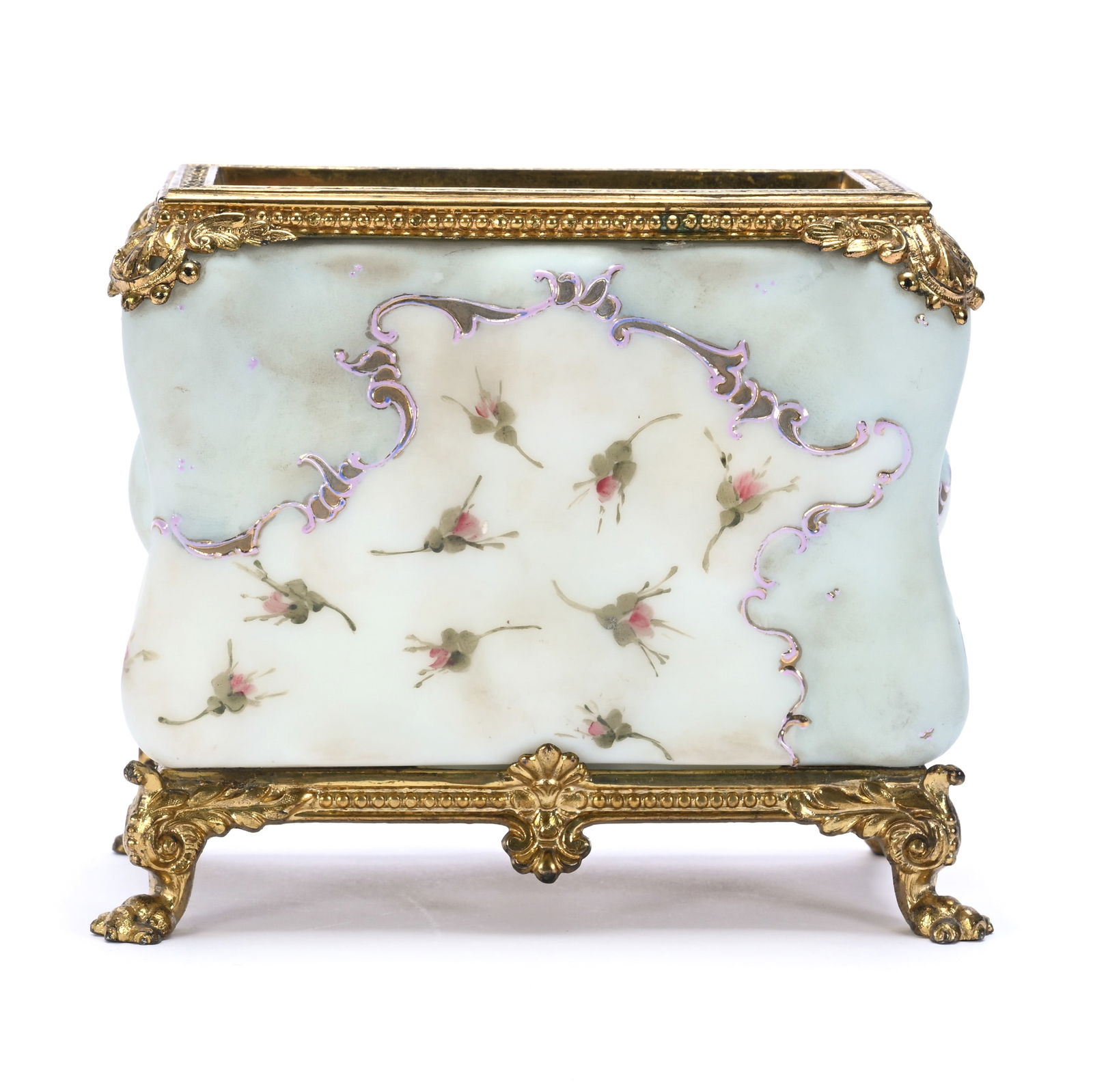 Footed Letter Holder, Unmarked Wave Crest, Egg Crate Mold (1 of 4)