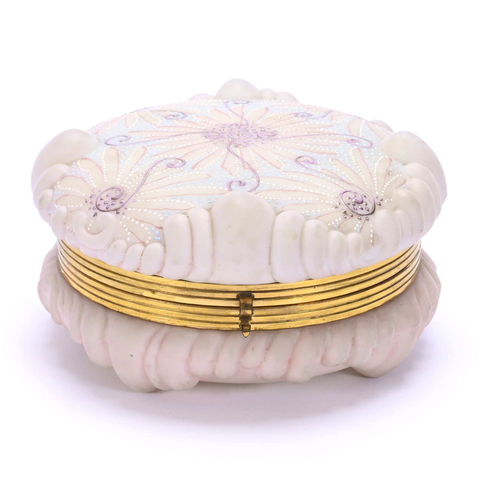 Dresser Box, Unmarked Wave Crest, Puff Mold (1 of 4)