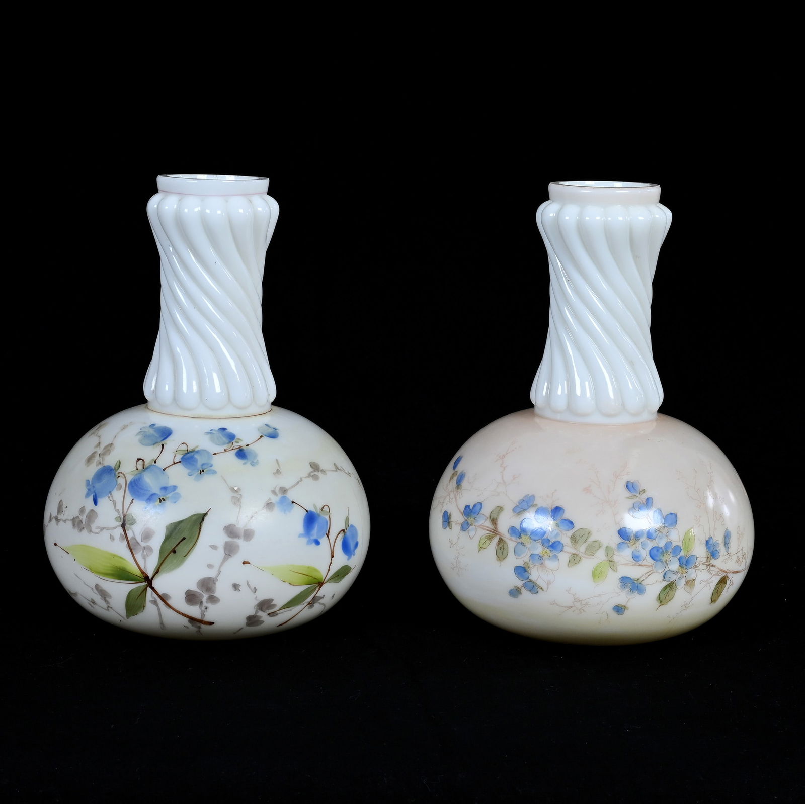 (2) Water Carafes, Unmarked Wave Crest (1 of 3)