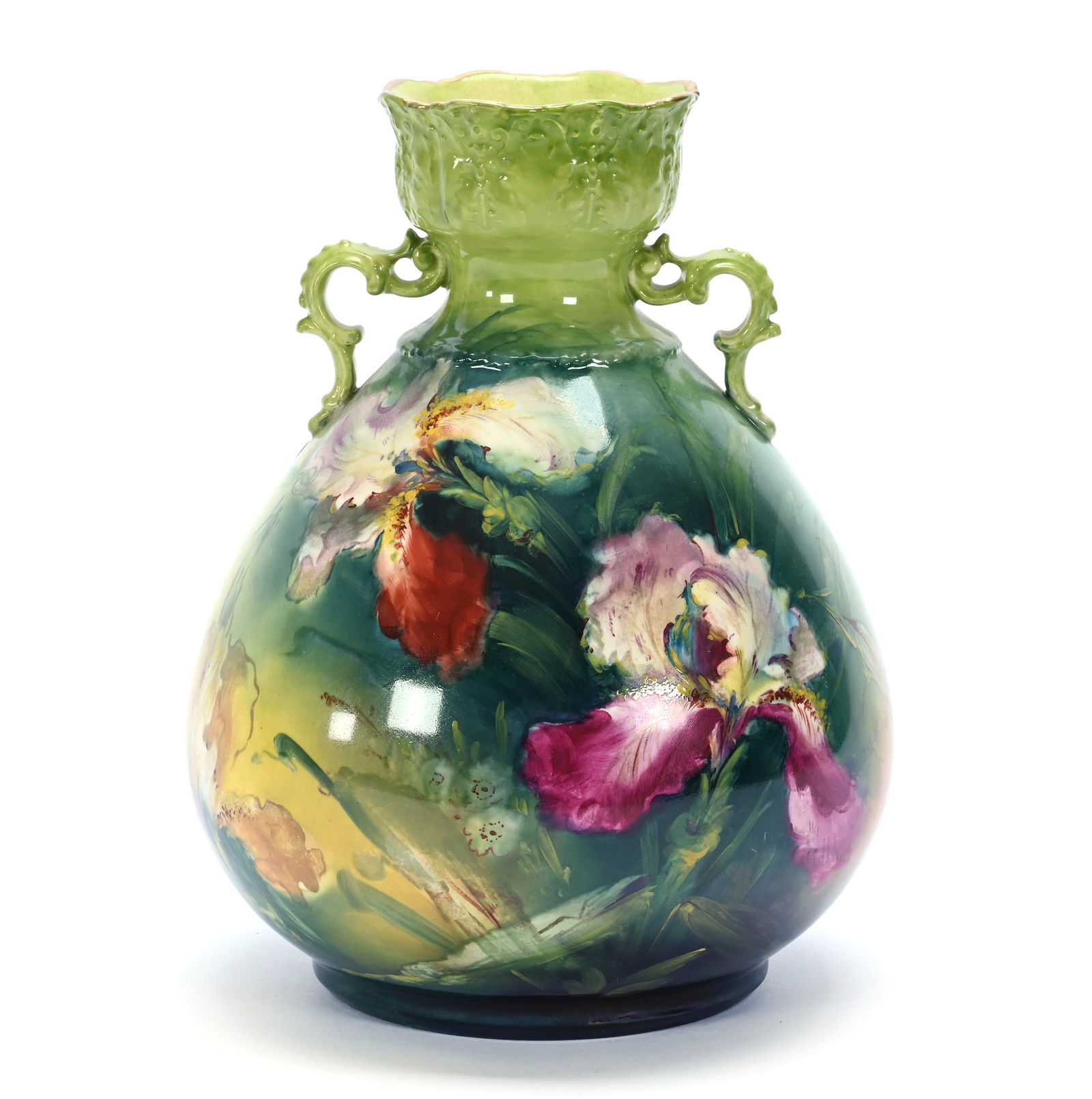 Vase, Two Handles, Marked Royal Bonn (1 of 3)