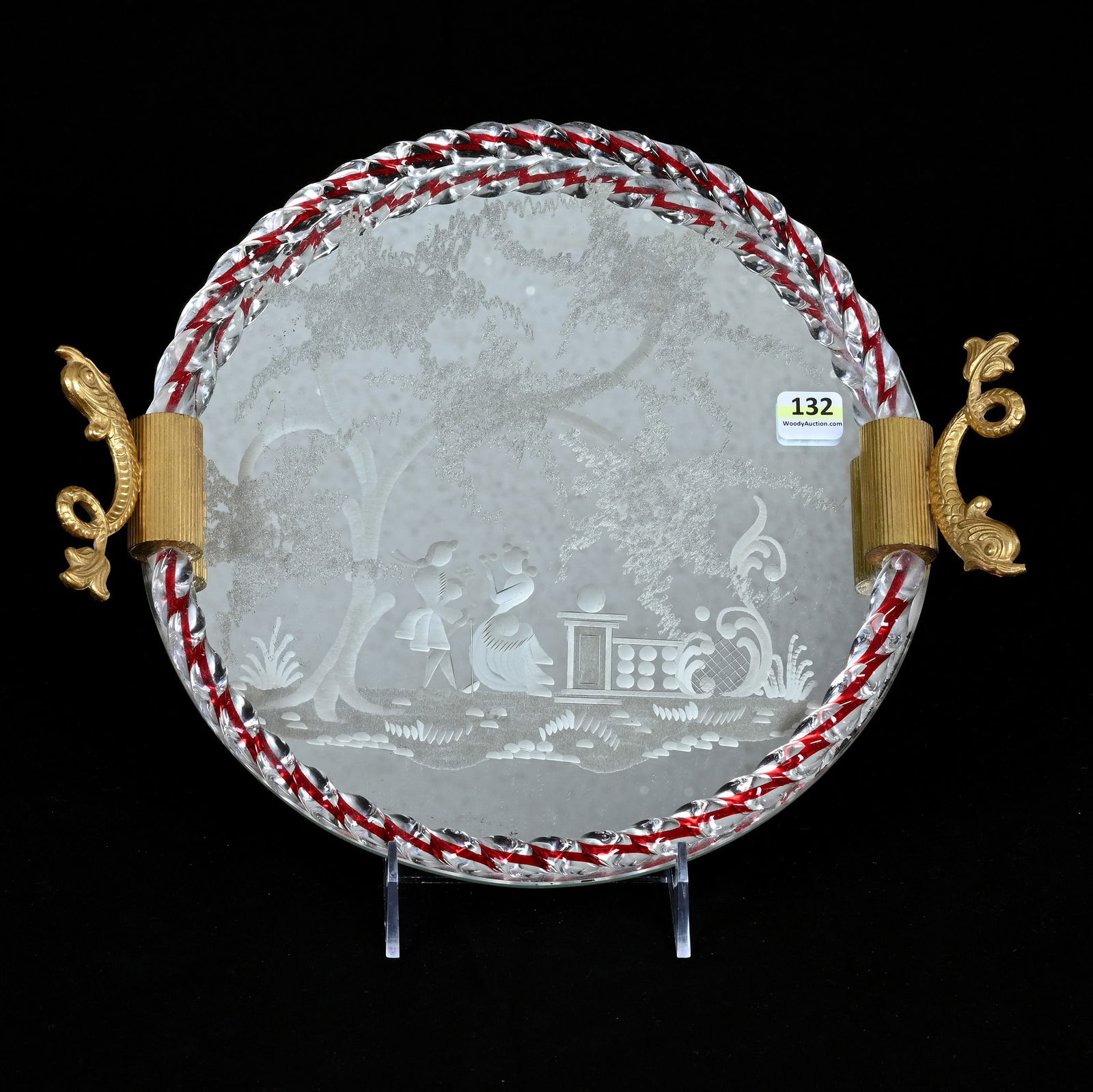 Serving Tray, Italian Art Glass (1 of 3)