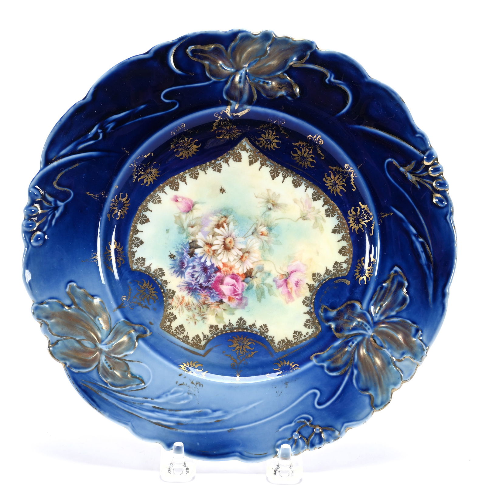 Plate, R.S. Steeple Mark, Iris Variation Mold (1 of 2)