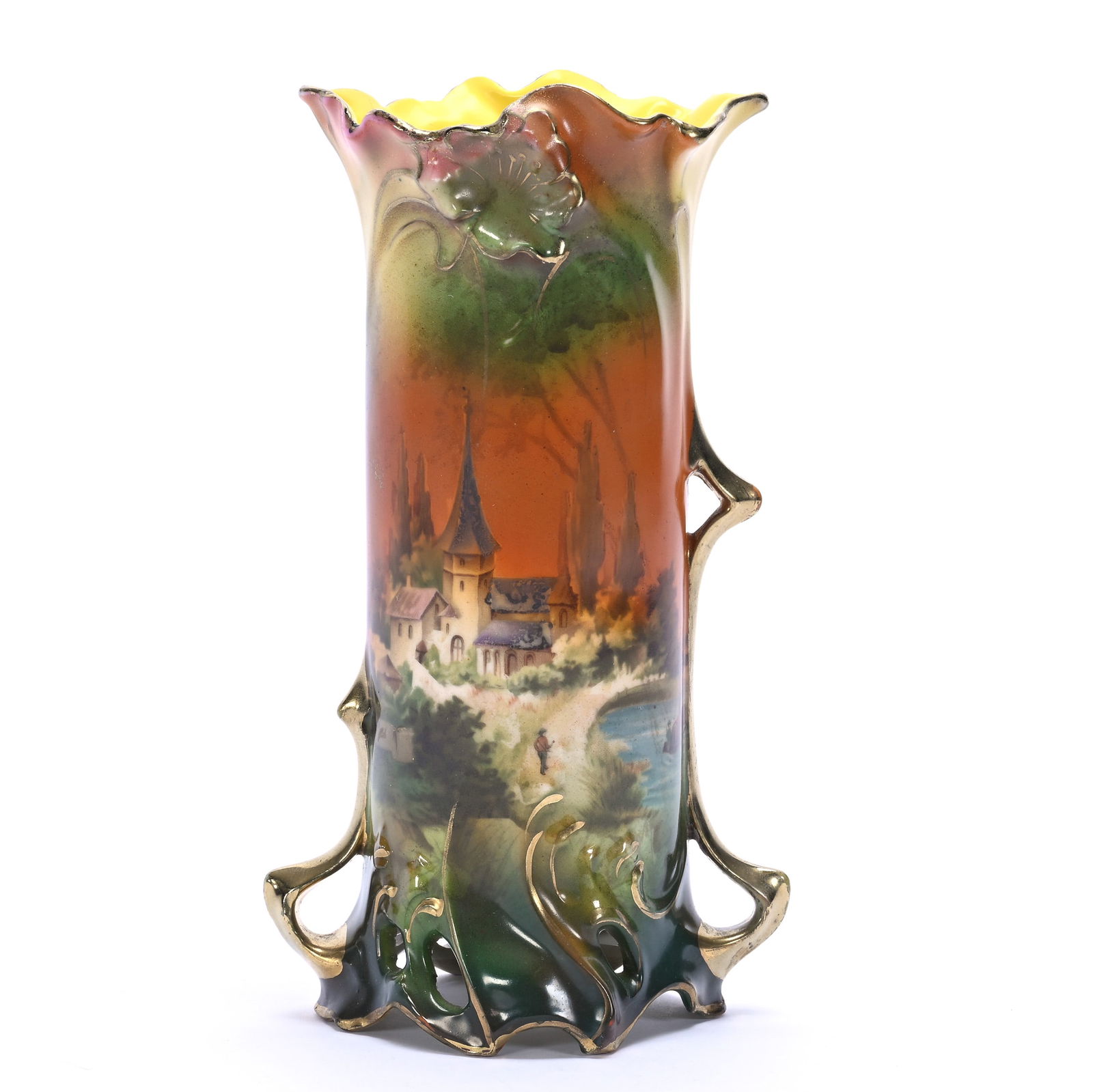 Two Handled Vase, Marked Royal Vienna (1 of 3)