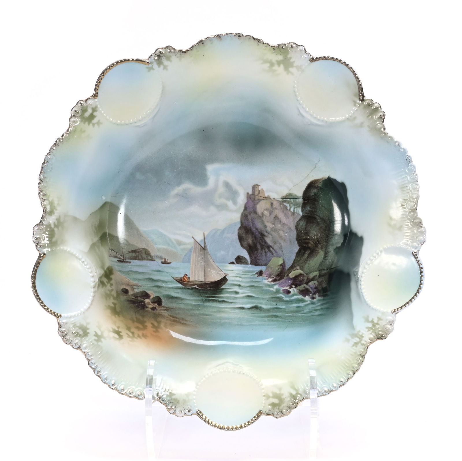 Bowl, Marked R.S. Prussia, Medallion Mold (1 of 2)