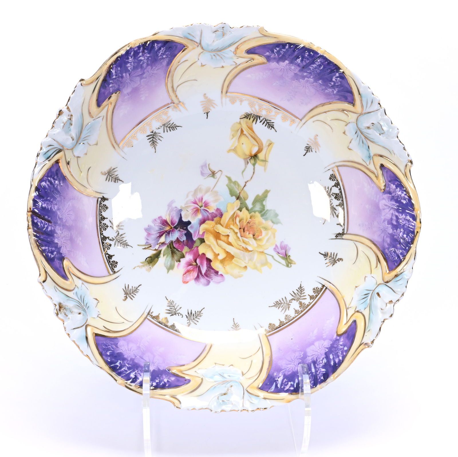 Bowl, Marked Royal Vienna, Floral Mold (1 of 2)