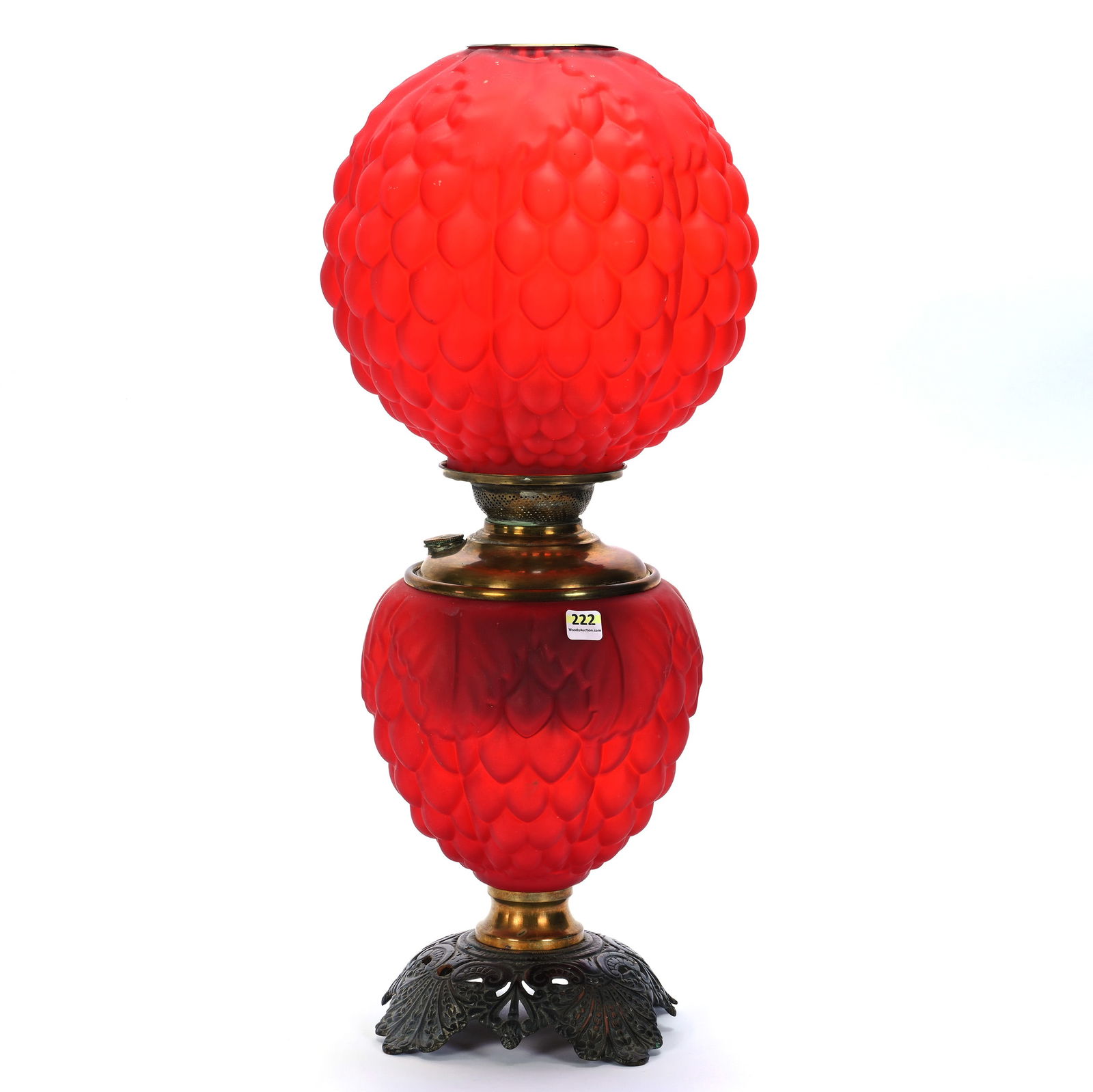 Gone With The Wind Lamp, Artichoke Pattern By Pittsburgh (1 of 3)