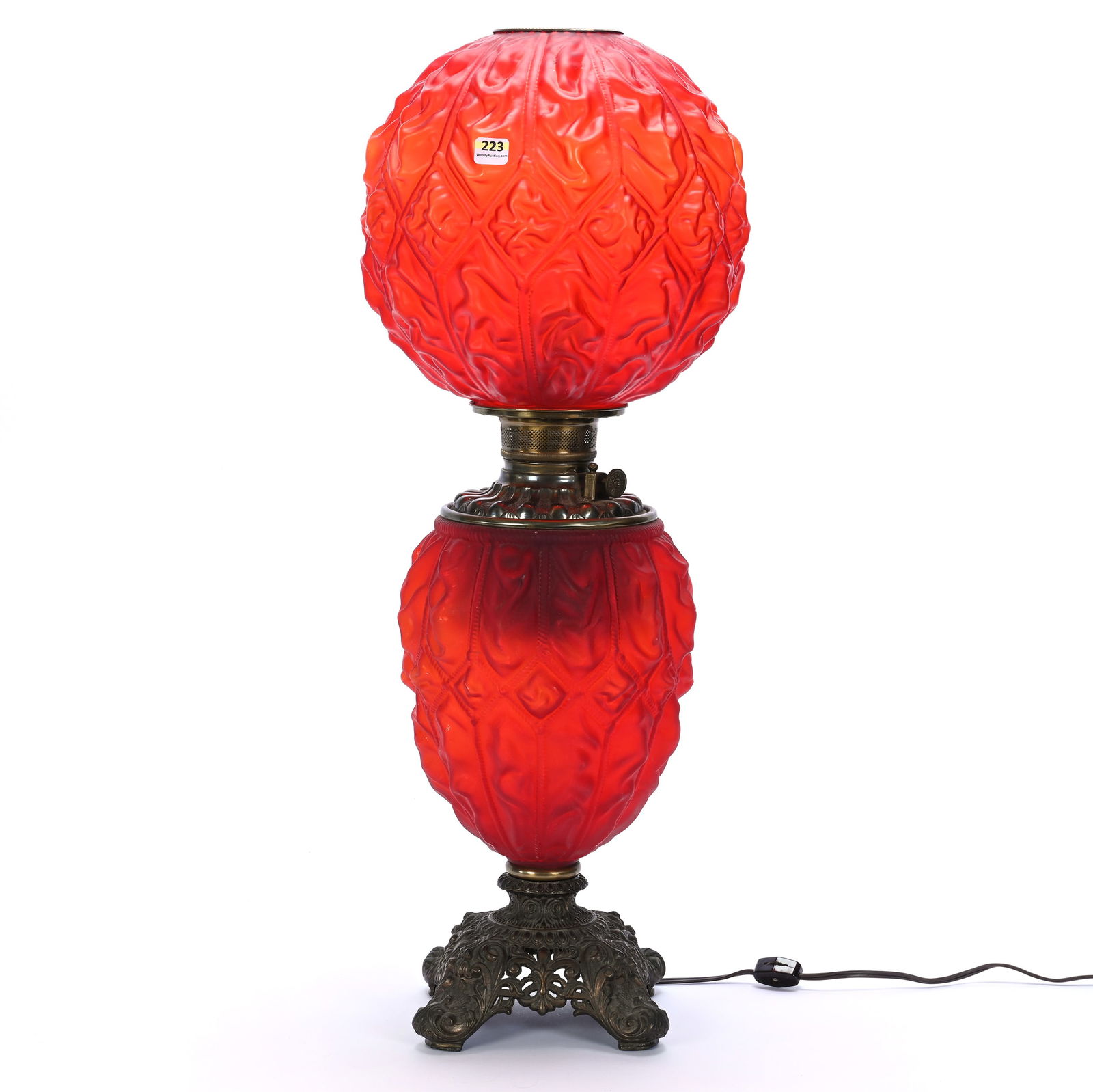 Gone With The Wind Lamp, Imperial Pattern By Consolidated (1 of 4)