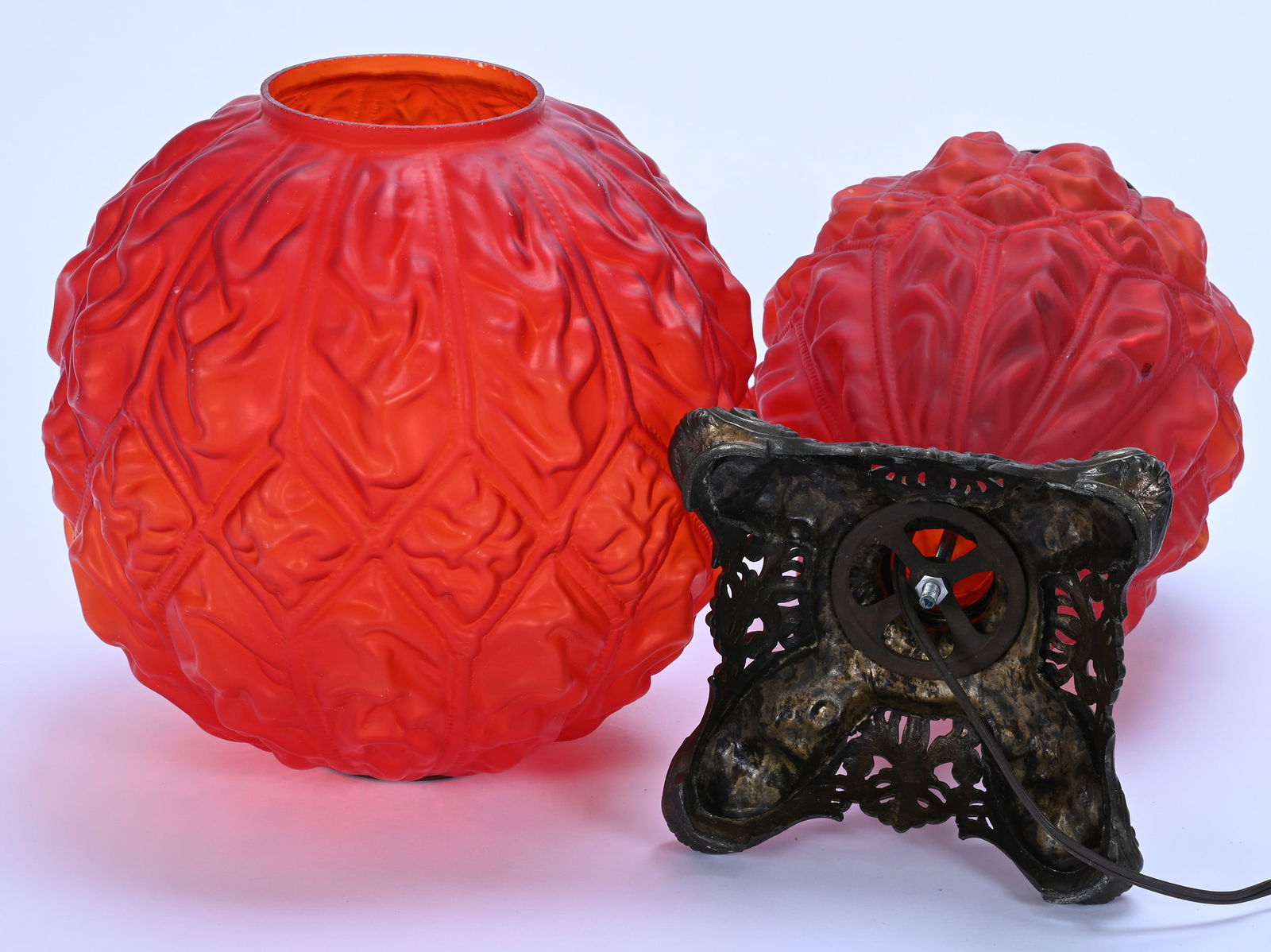 Gone With The Wind Lamp, Imperial Pattern By Consolidated - 3