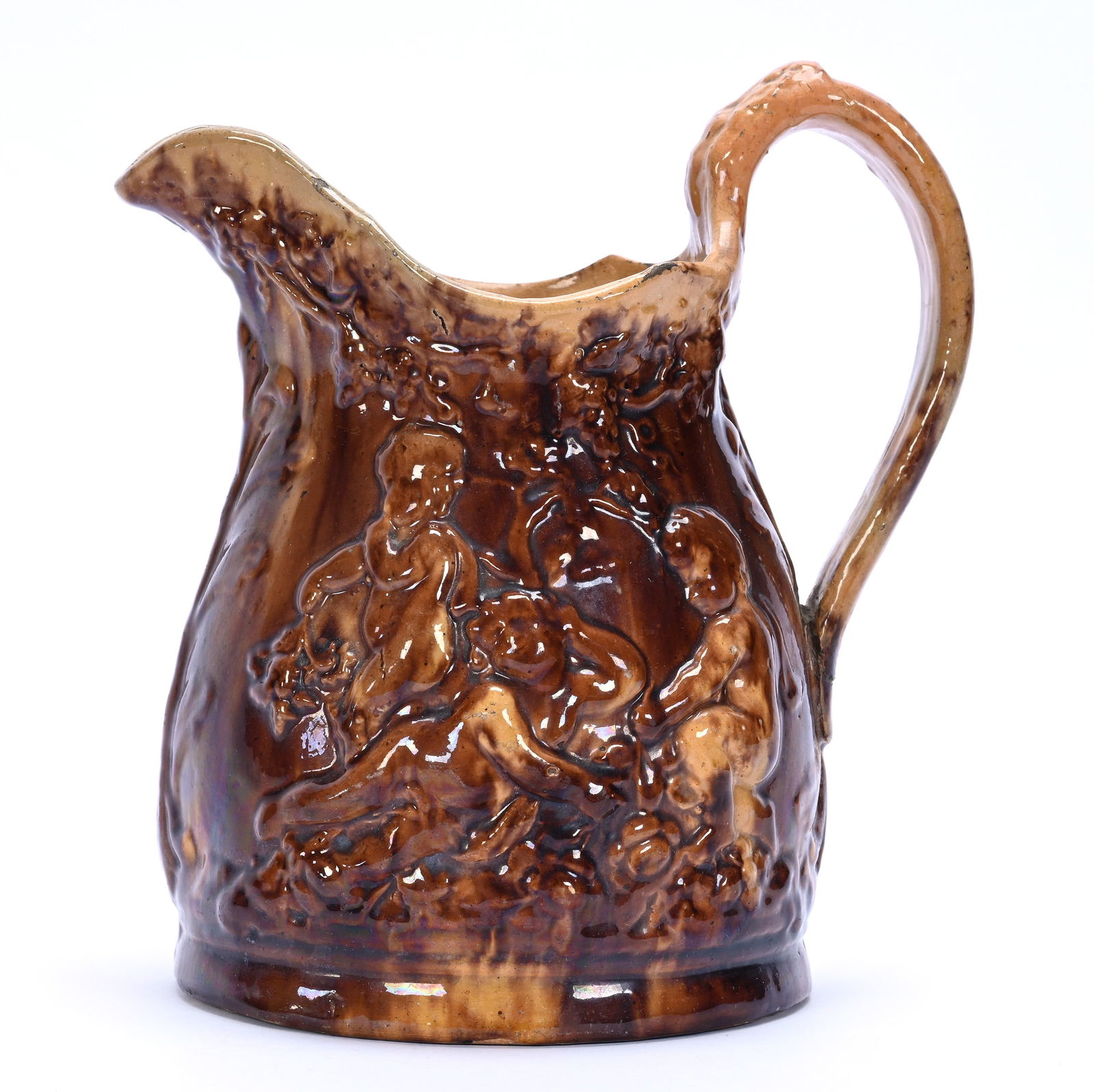 Pitcher, Bennington Pottery, Rockingham Glaze (1 of 5)