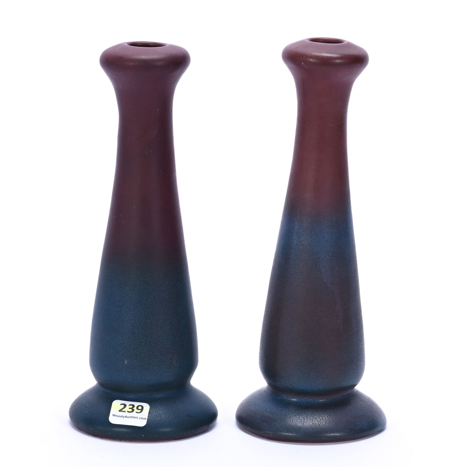 Pair Of Candlestick Holders, Marked Van Briggle Art Pottery (1 of 2)
