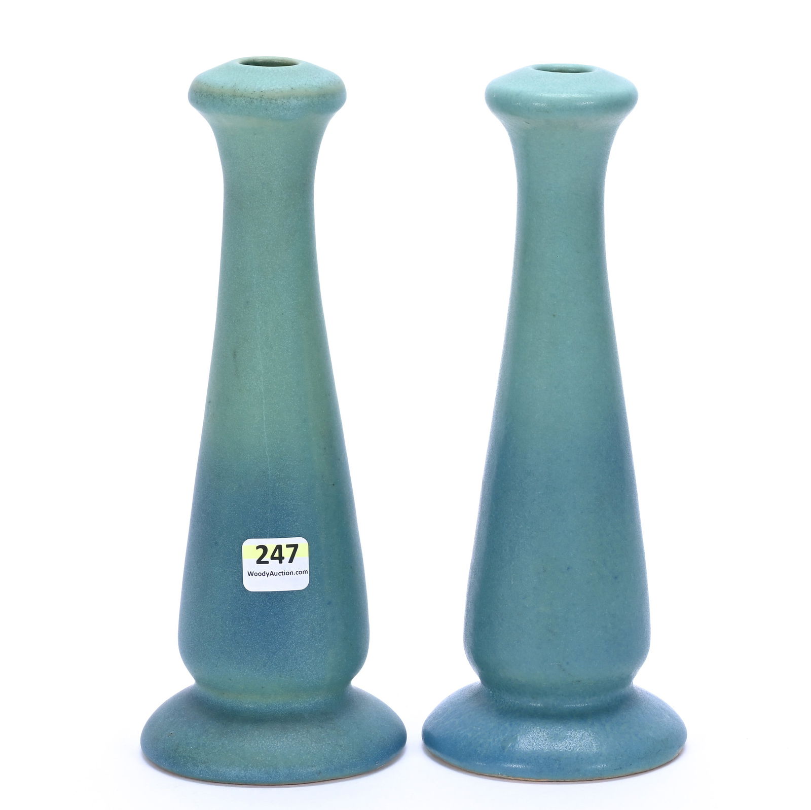 Pair Of Candlestick Holders, Marked Van Briggle Art Pottery (1 of 2)