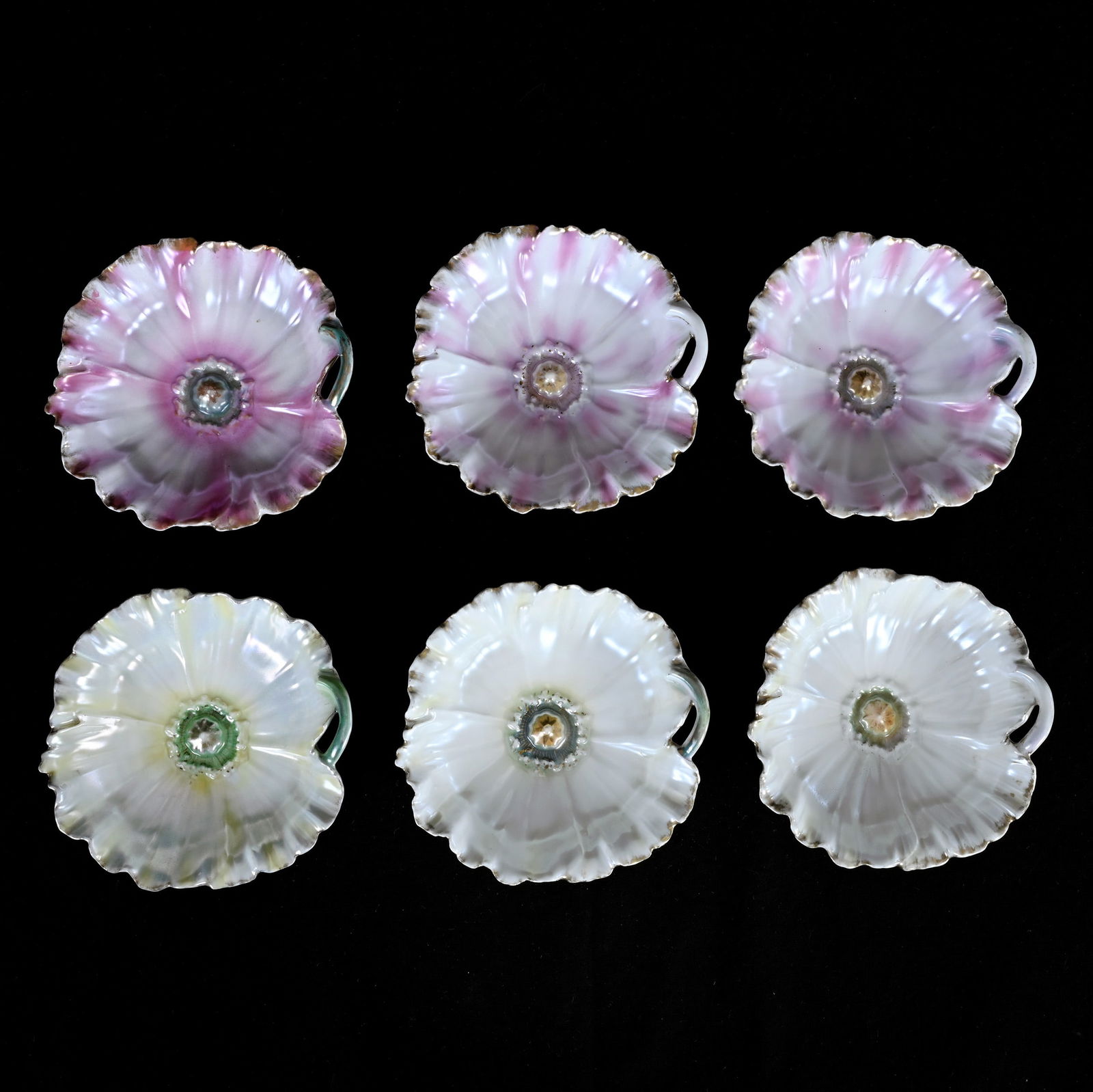 (6) Berry Dishes, Royal Bayreuth Blue Mark (1 of 2)