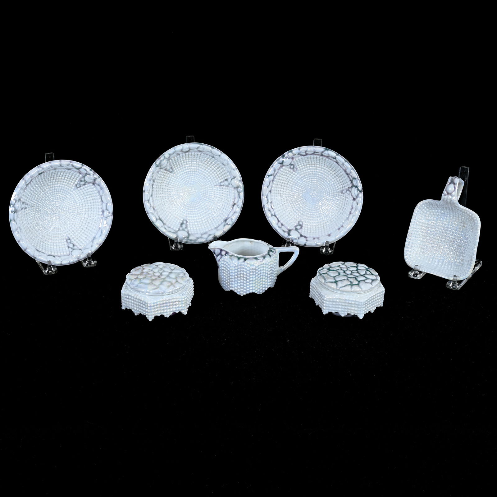 (7) Royal Bayreuth Blue Mark, Pearl And Oyster Items (1 of 3)