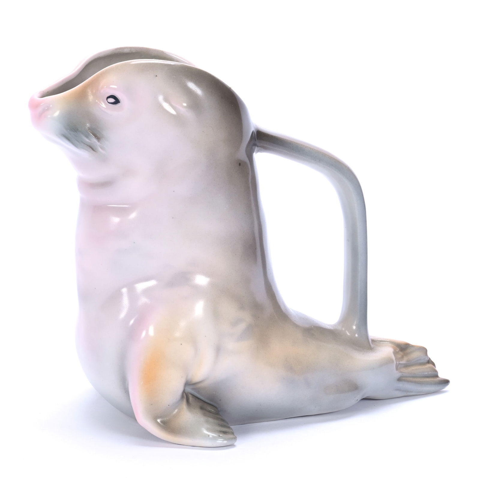 Figural Water Pitcher, Royal Bayreuth Blue Mark (1 of 3)