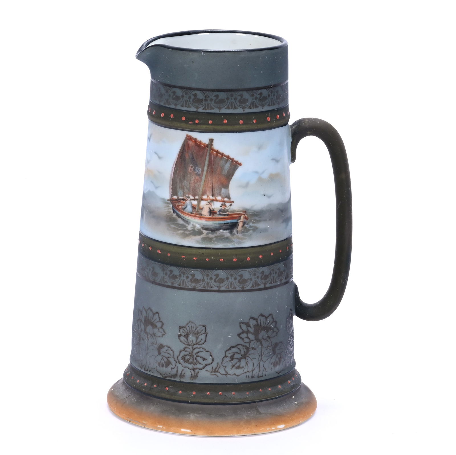 Pitcher, Royal Bayreuth Blue Mark (1 of 3)