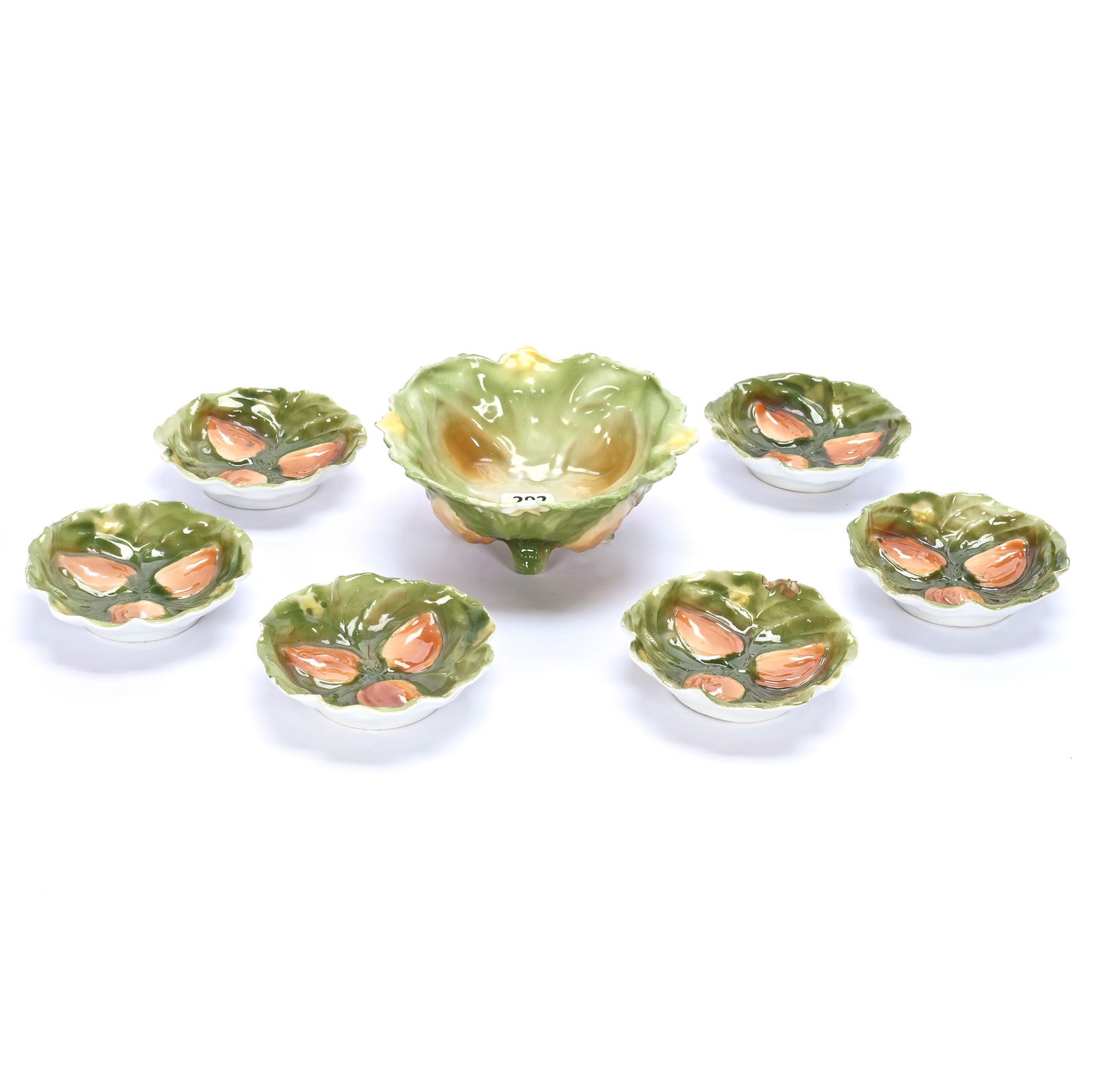 (7) Piece Nut Set, Unmarked Royal Bayreuth (1 of 3)