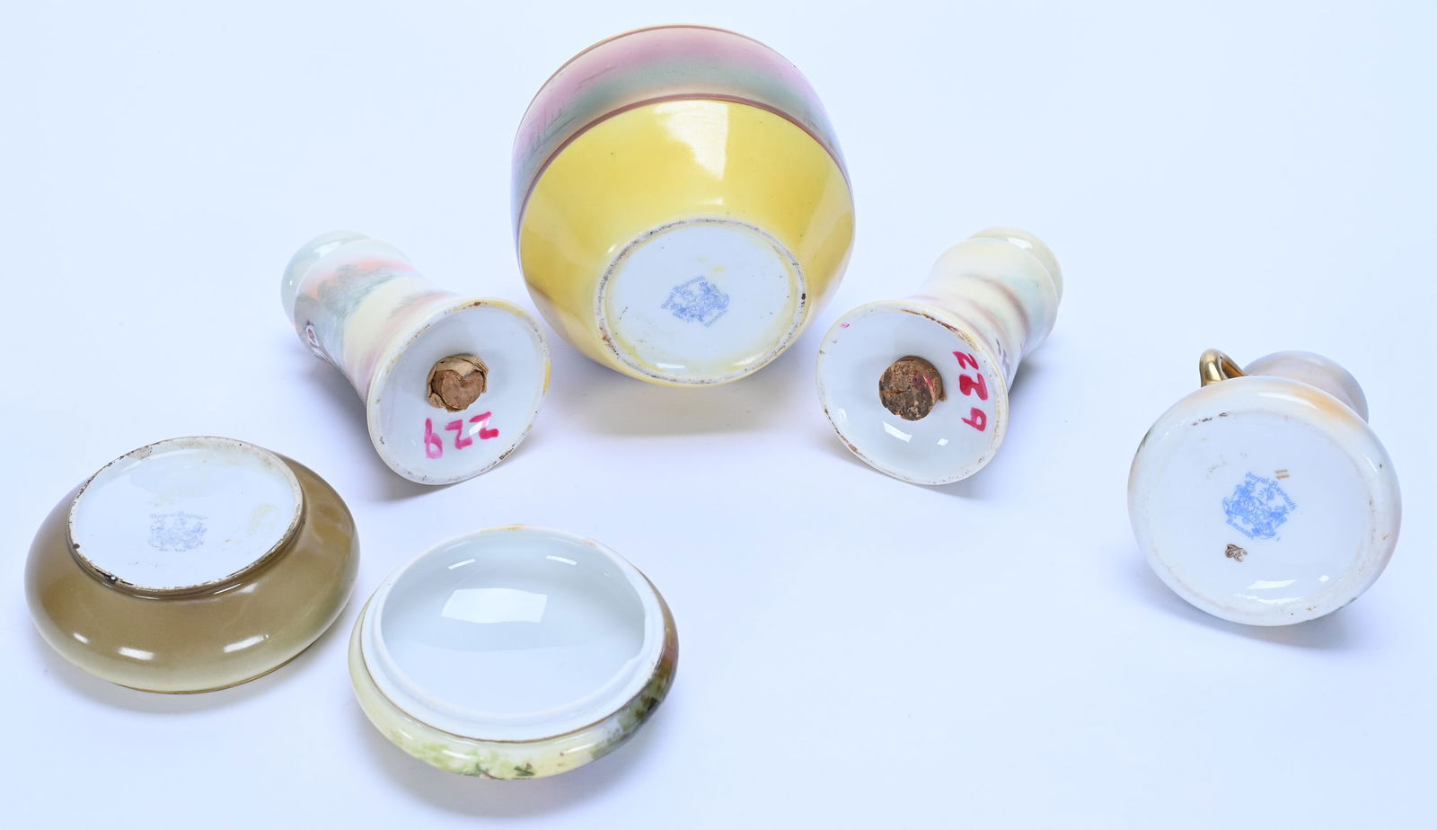 (4) Royal Bayreuth Blue Mark Items - 3