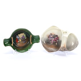 (2) Ash Trays, Royal Bayreuth Blue Mark