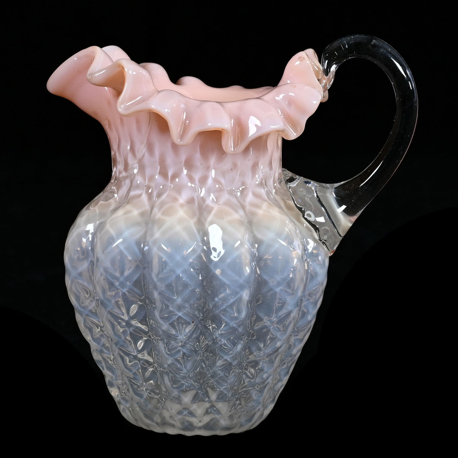 Small Art Glass Pitcher (1 of 4)