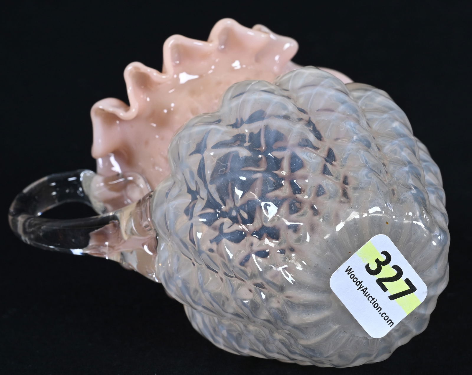 Small Art Glass Pitcher - 3