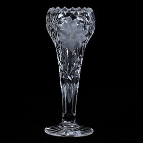 Tulip Vase, American Brilliant Cut Glass