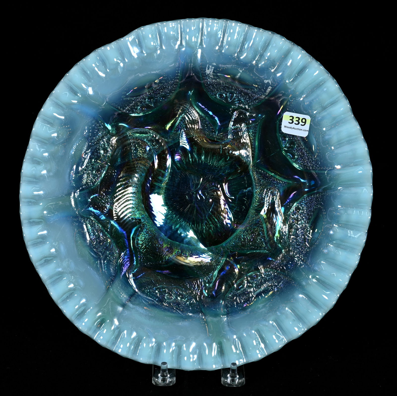 Plate, Contemporary Carnival Glass By Fenton, Made For Singleton Bailey (1 of 3)