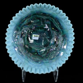 Bowl, Contemporary Carnival Glass By Fenton, Made For Singleton Bailey