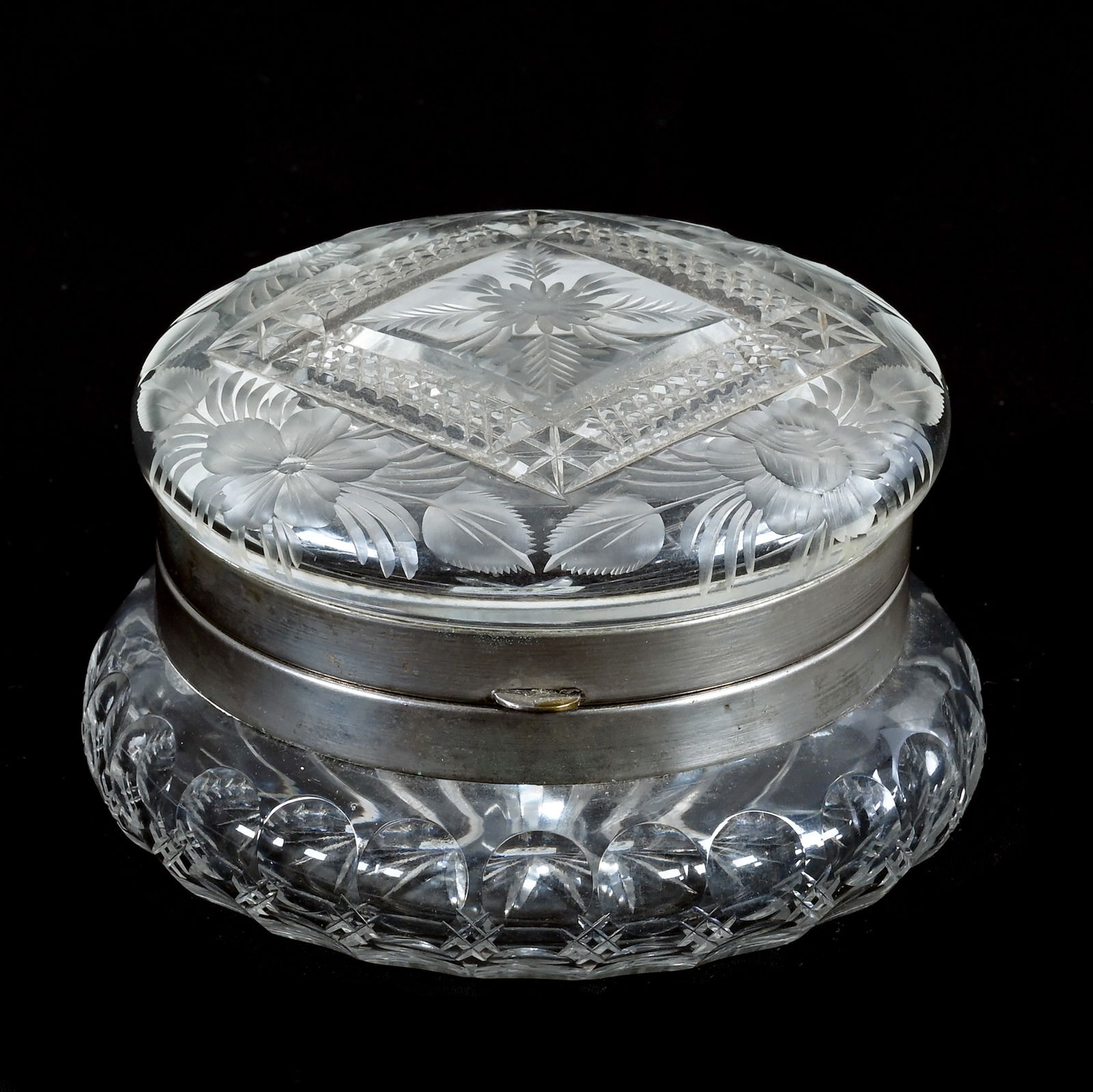 Jewel Box, American Brilliant Cut Glass (1 of 3)