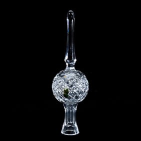 Christmas Tree Topper, Crystal, Unmarked Waterford