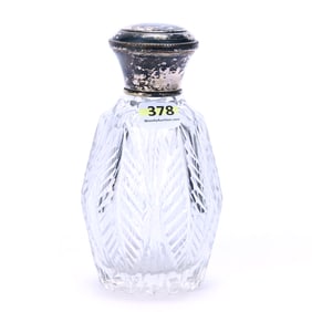 Perfume Bottle, Brilliant Period Cut Glass