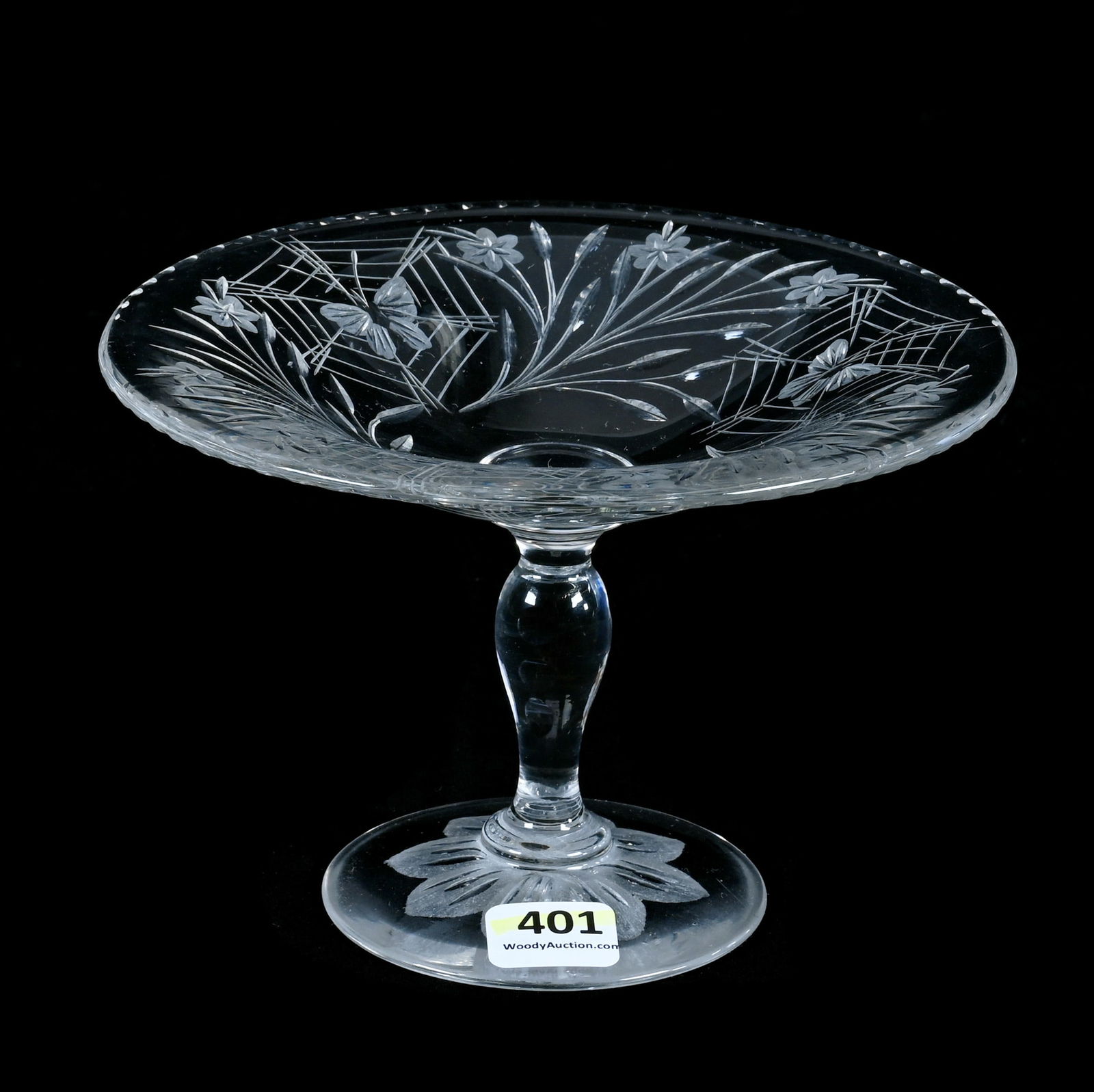 Compote, American Brilliant Cut Glass, Colias Patter By Pairpoint (1 of 3)
