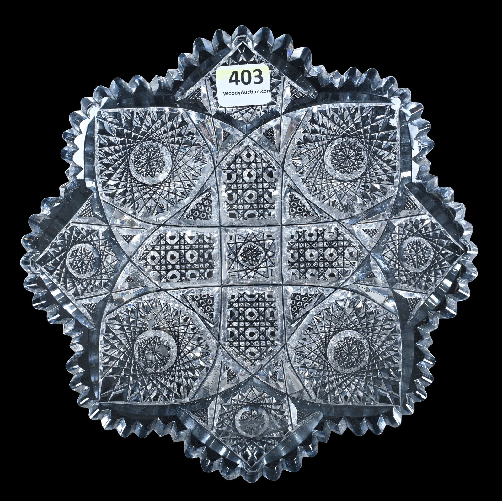 Plate, American Brilliant Cut Glass, Signed Clark (1 of 2)