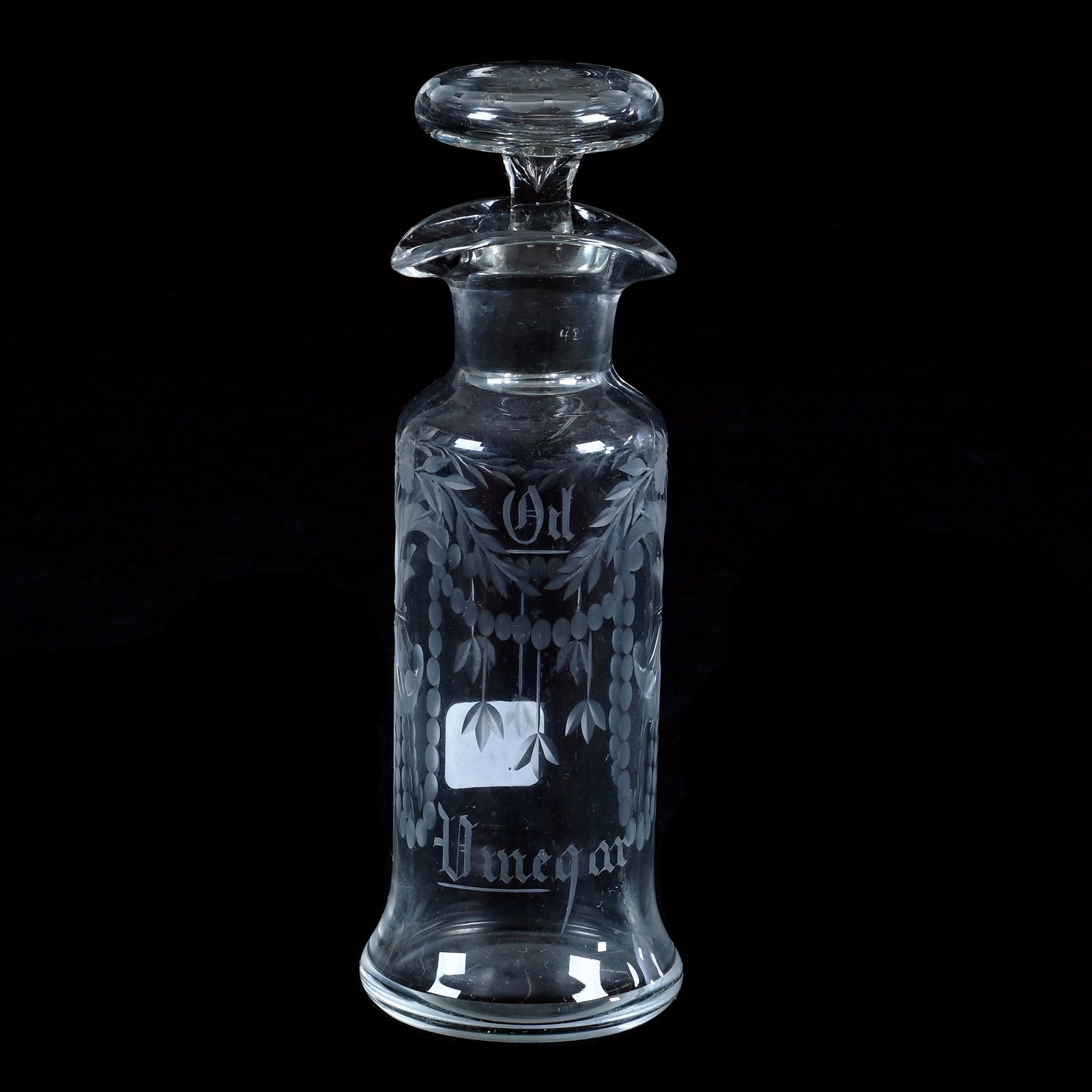 Oil And Vinegar Bottle, American Brilliant Cut Glass, Signed Hawkes (1 of 4)