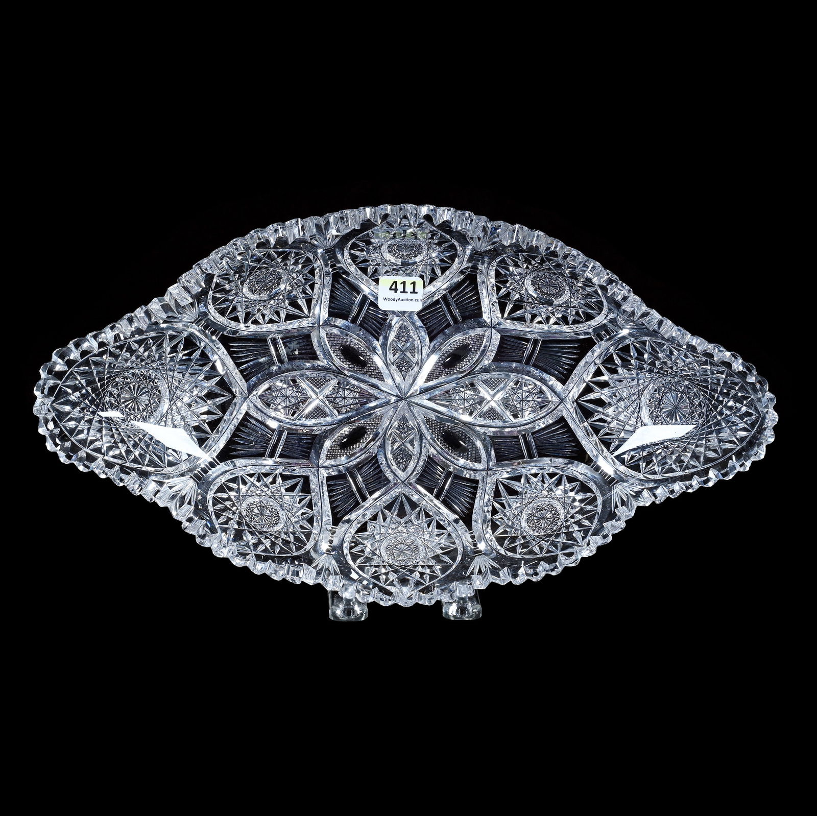 Ice Cream Tray, American Brilliant Cut Glass (1 of 3)