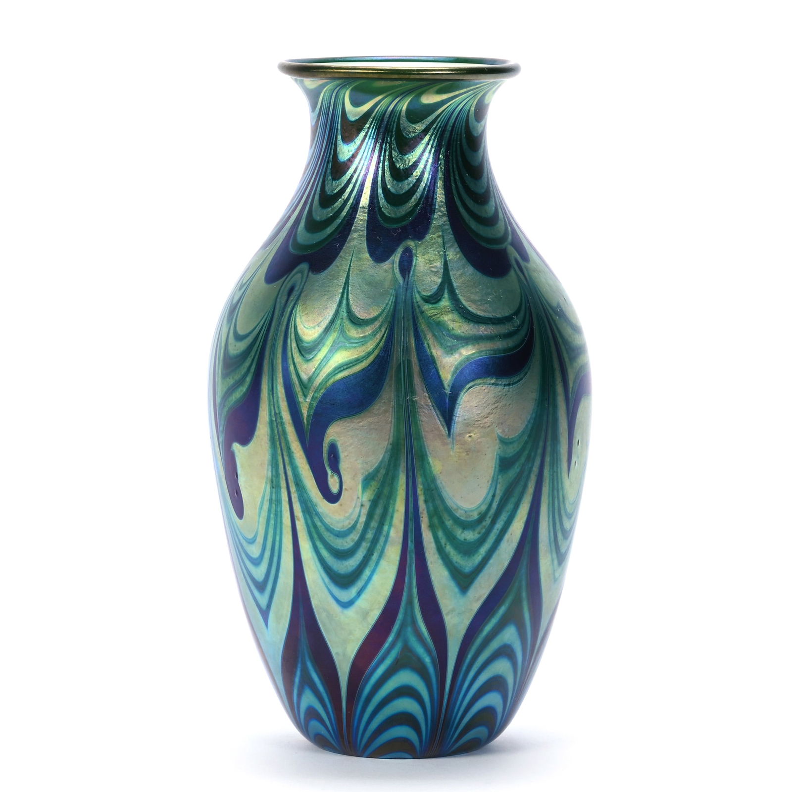 Vase, Contemporary Art Glass, Signed Orient & Flume, Dated 1978 (1 of 4)